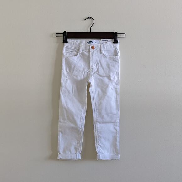 ON Girls Boyfriend White Jeans Sz4T - Picture 1 of 6